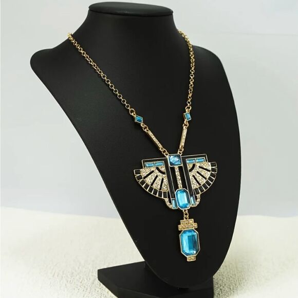 🩵 NEW Beautiful unique boho style bib statement necklace 🩵 - Picture 5 of 5